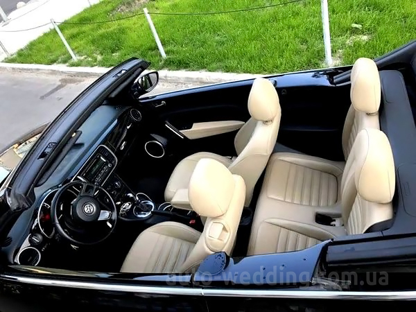 Аренда кабриолета на свадьбу Volkswagen Beetle black