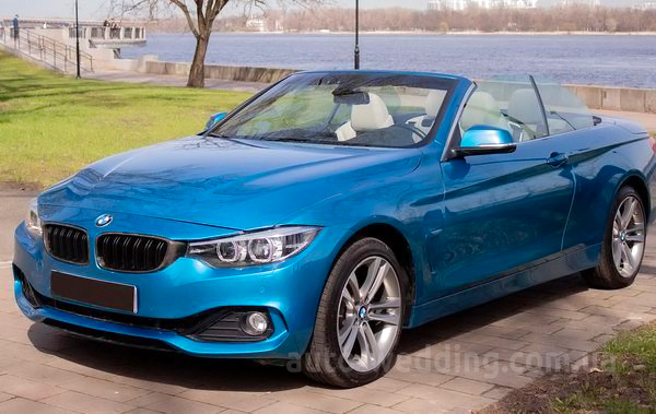 Кабриолет на свадьбу BMW 430 blue