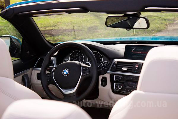 Кабриолет на свадьбу BMW 430 blue