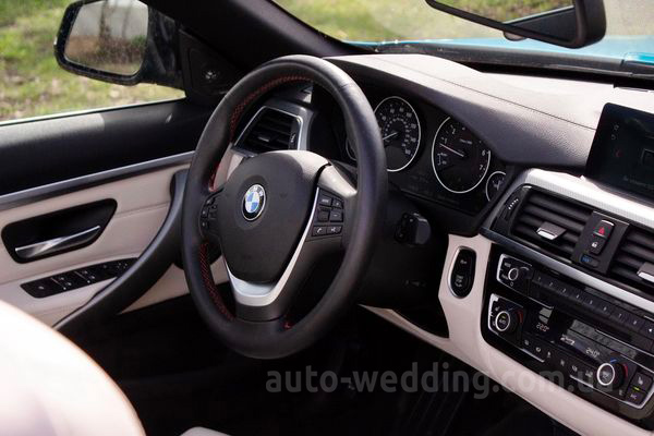 Кабриолет на свадьбу BMW 430 blue