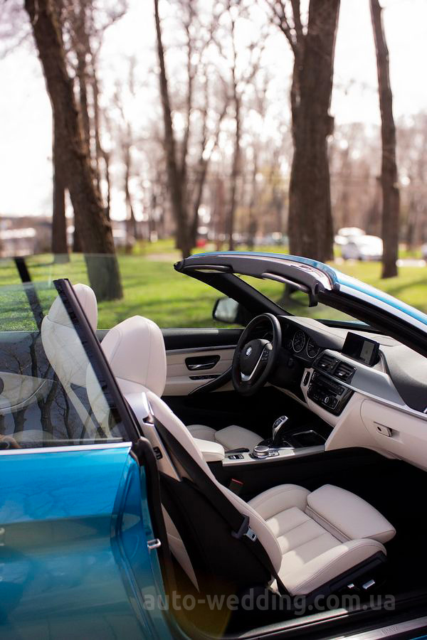 Кабриолет на свадьбу BMW 430 blue