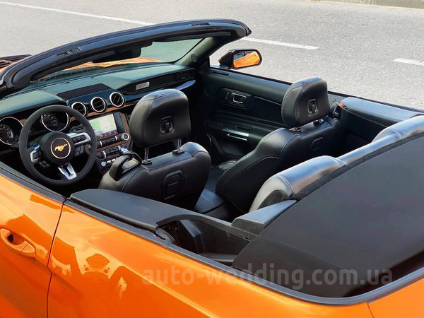 Кабриолет на свадьбу Ford Mustang GT оранжевый