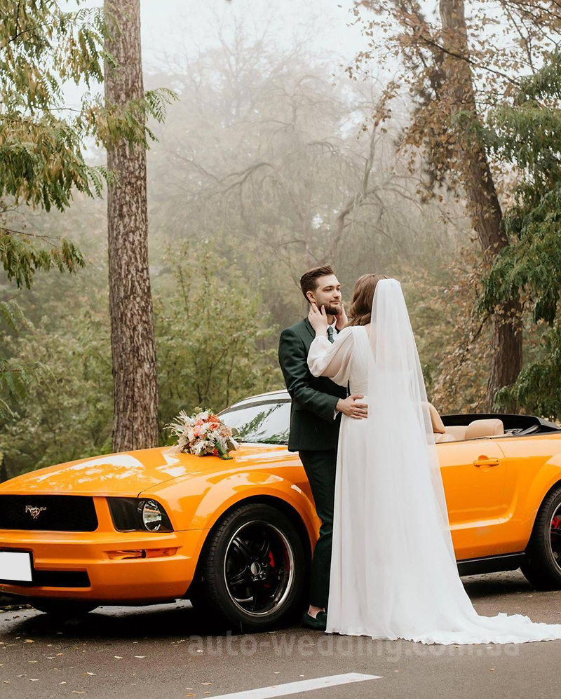 Кабриолет на свадьбу Ford Mustang GT orange