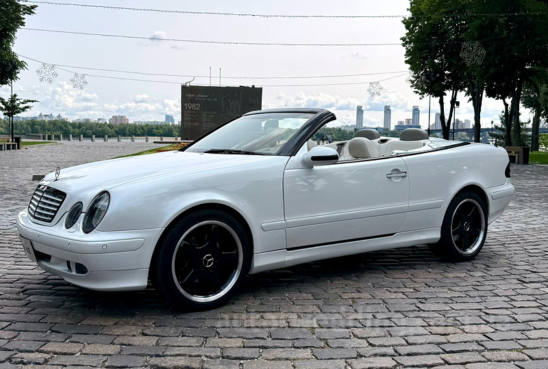 Кабриолет на свадьбу Mercedes  W208 CLK