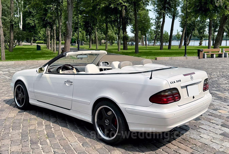 Кабриолет на свадьбу Mercedes  W208 CLK