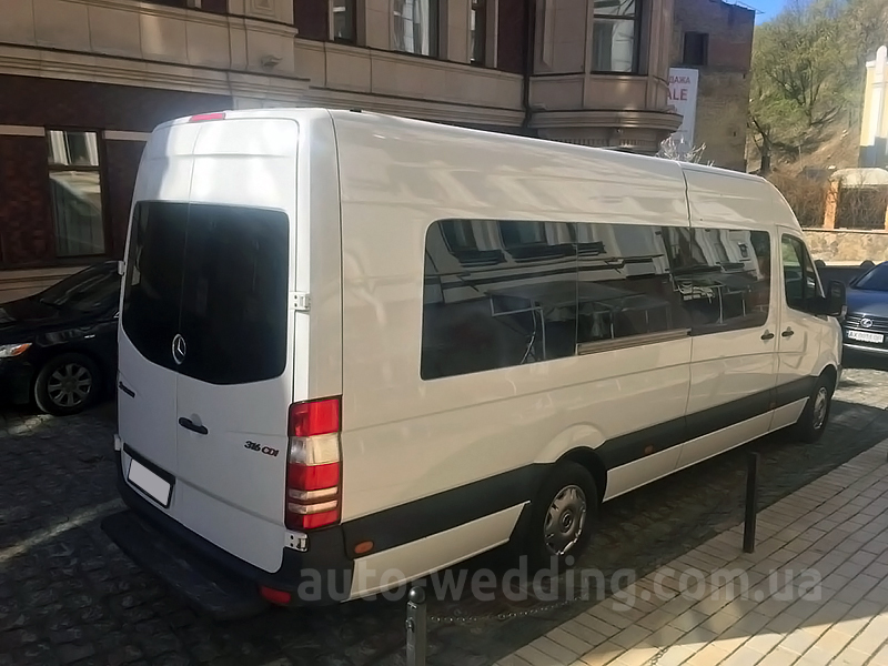 Аренда микроавтобуса Mercedes Sprinter 20 мест на свадьбу