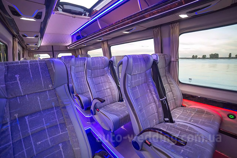 Аренда микроавтобуса Mercedes Sprinter VIP на свадьбу