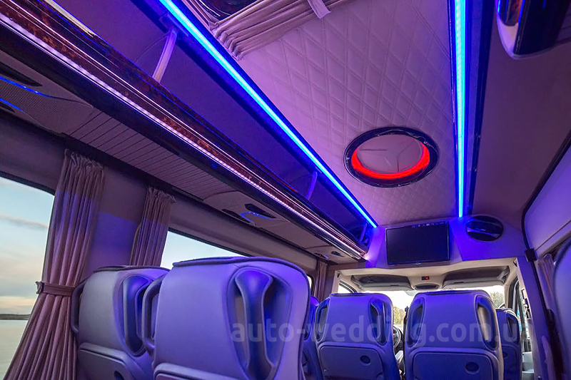Аренда микроавтобуса Mercedes Sprinter VIP на свадьбу