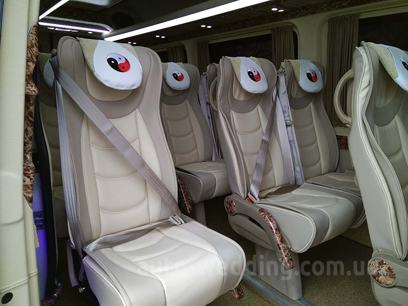 Аренда микроавтобуса Mercedes Sprinter VIP 21 место на свадьбу