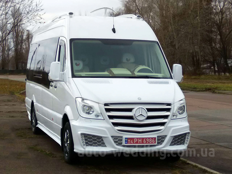 Аренда микроавтобуса Mercedes Sprinter VIP 21 место на свадьбу