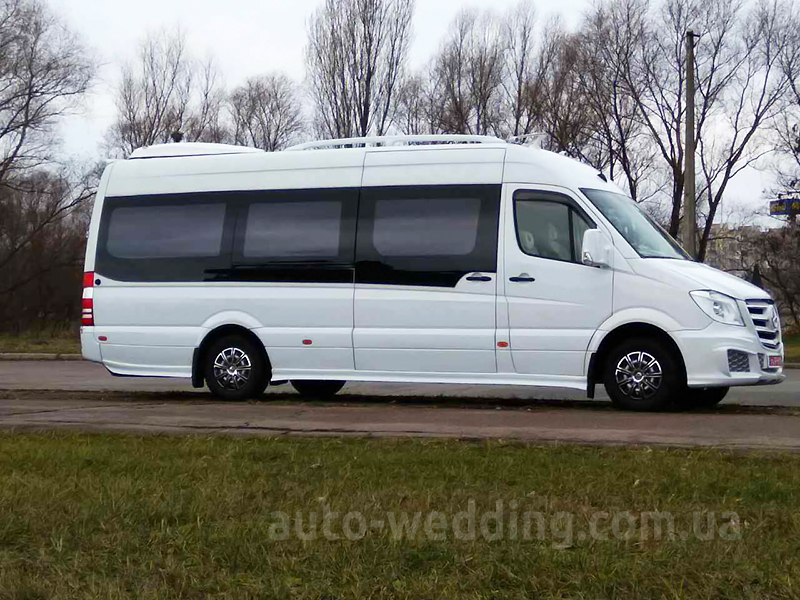 Аренда микроавтобуса Mercedes Sprinter VIP 21 место на свадьбу