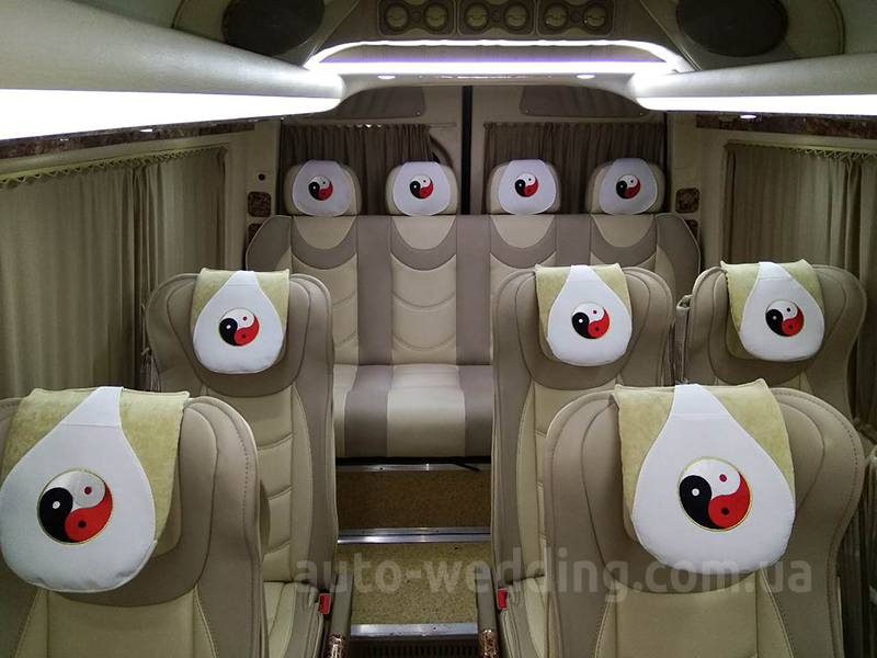 Аренда микроавтобуса Mercedes Sprinter VIP 21 место на свадьбу