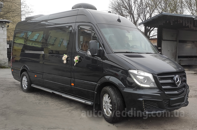 Аренда микроавтобуса Mercedes Sprinter VIP 11 мест на свадьбу