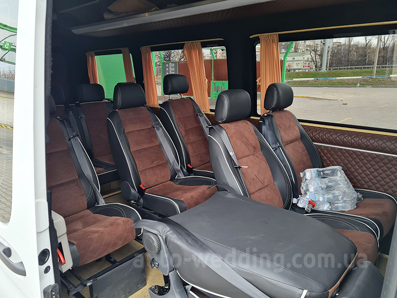 Аренда микроавтобуса Mercedes Sprinter 12 мест на свадьбу в Киеве