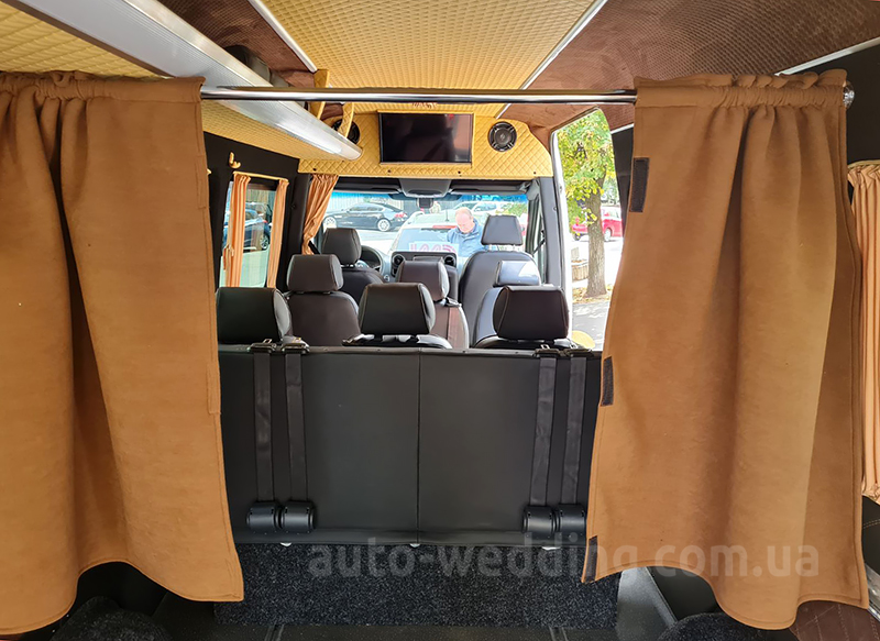 Аренда микроавтобуса Mercedes Sprinter 12 мест на свадьбу в Киеве