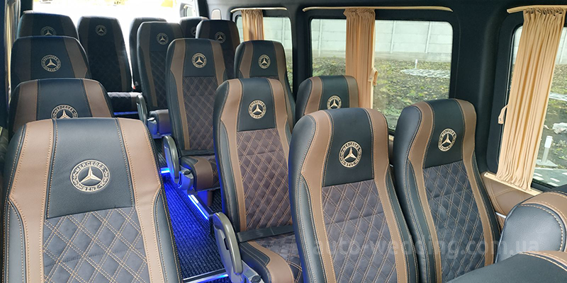 Аренда микроавтобуса Mercedes Sprinter 21 место на свадьбу