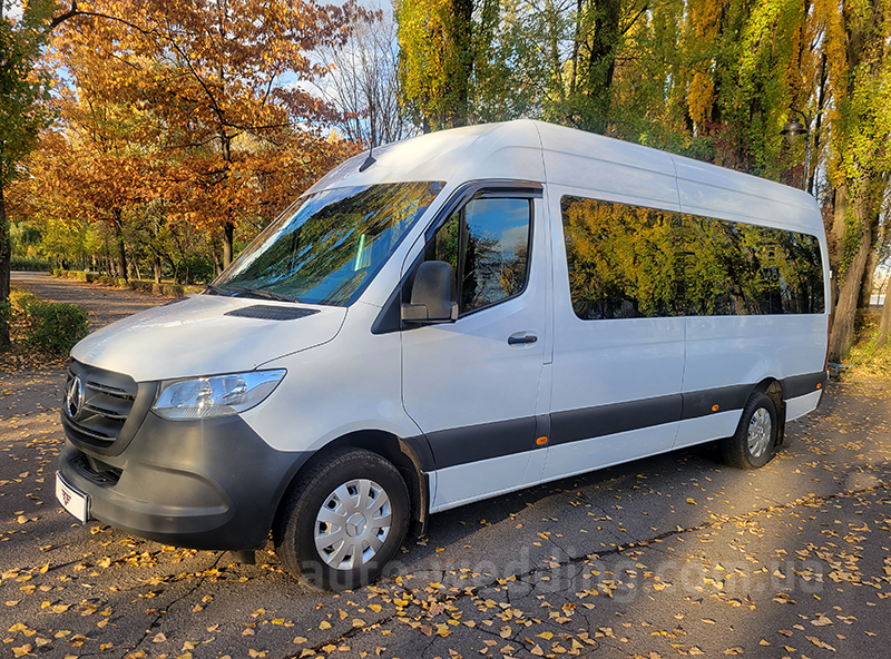Микроавтобус на свадьбу Mercedes Sprinter VIP 8 мест белый на свадьбу в Киеве