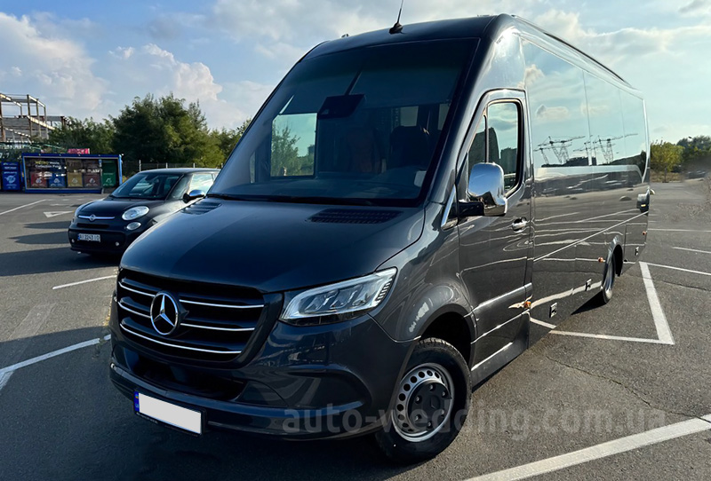 Аренда микроавтобуса Mercedes Sprinter HD 907 20 мест на свадьбу с водителем в Киеве