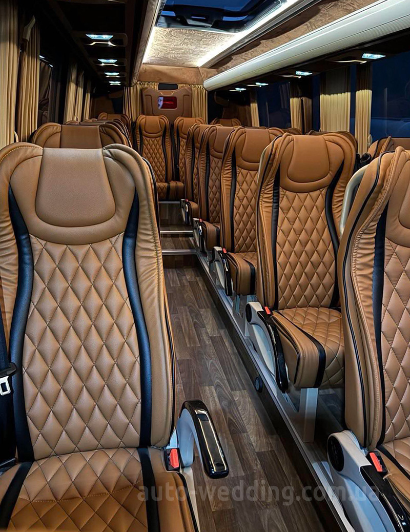 Аренда микроавтобуса Mercedes Sprinter HD 907 20 мест на свадьбу с водителем в Киеве