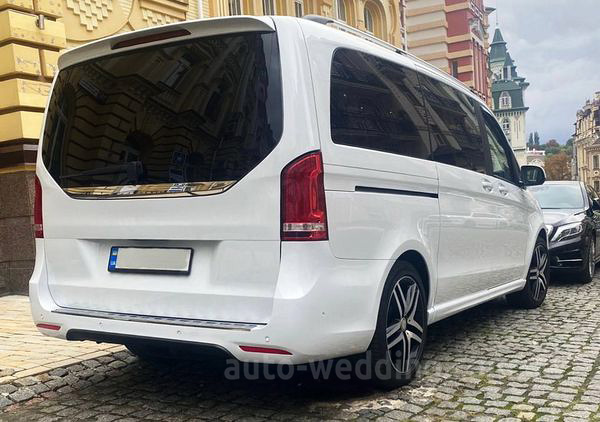 Аренда микроавтобуса Mercedes-Benz V-сlass белый на свадьбу