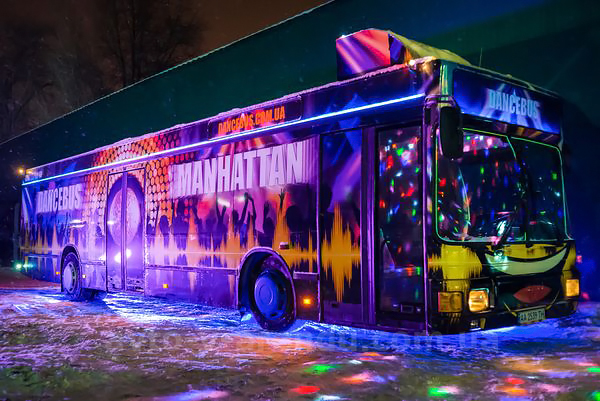 Аренда Party Bus Dancebus Manhattan с водителем в Киеве