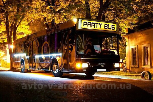Аренда Party Bus Golden Prime с водителем в Киеве