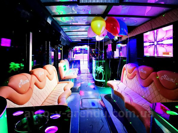 Аренда Party Bus Miami VIP с водителем в Киеве