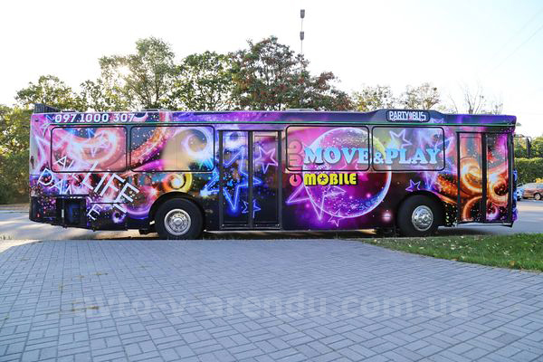 Аренда Party Bus Move & Play с водителем в Киеве