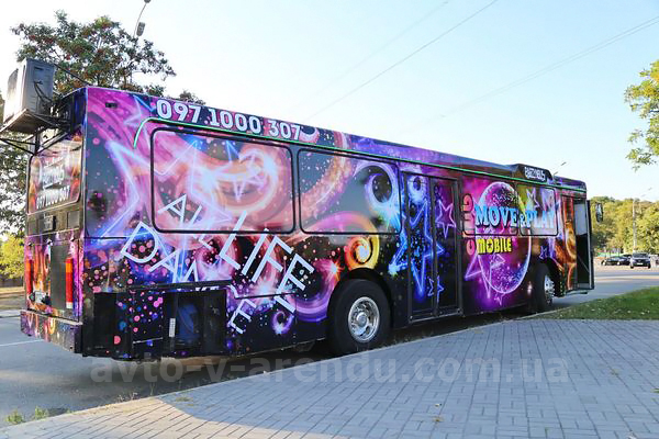 Аренда Party Bus Move & Play с водителем в Киеве
