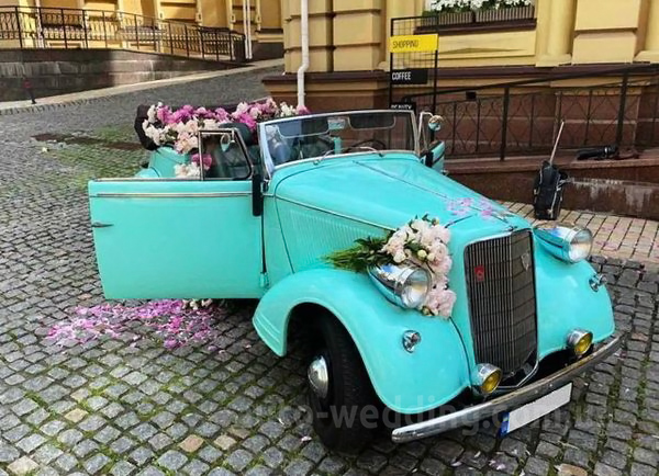 Ретро авто на свадьбу Opel Cabriolet
