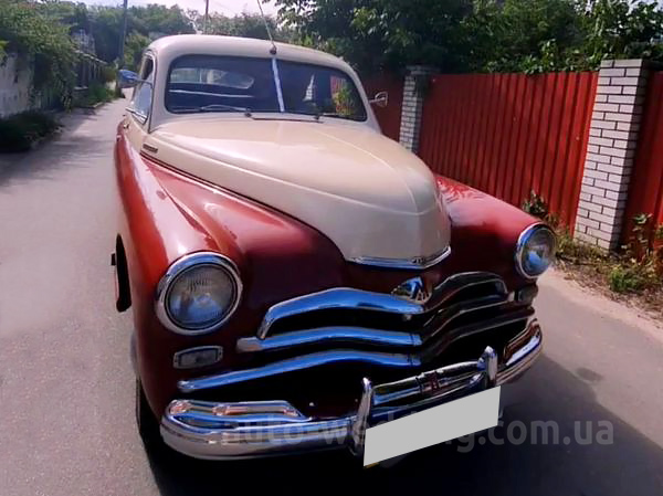 Ретро авто Pobeda GAZ M-20 на свадьбу в Киеве