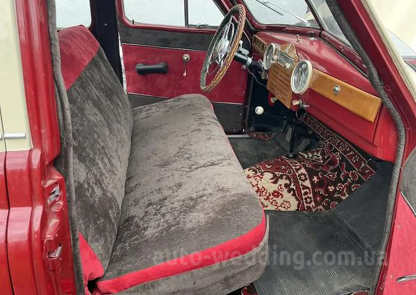Ретро авто Pobeda GAZ M-20 на свадьбу в Киеве