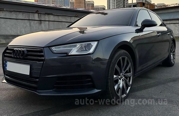 Прокат авто Audi A4 на свадьбу с водителем в Киеве