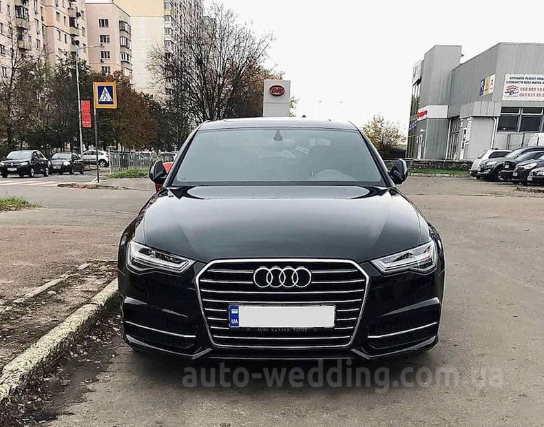 Прокат авто  Audi A6 черная на свадьбу