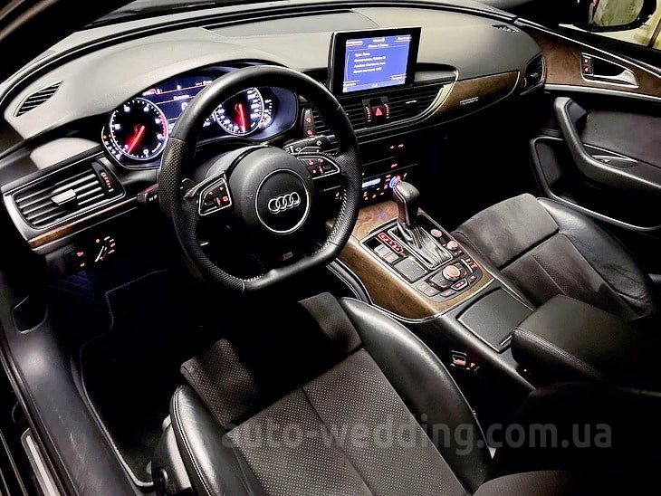 Прокат авто Audi A6 черная на свадьбу