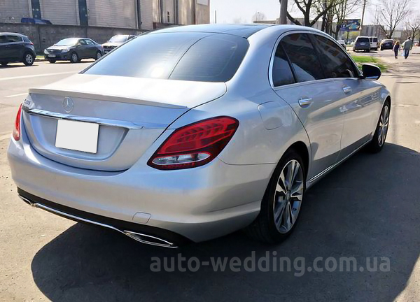 Авто на свадьбу Mercedes Benz C300 серебристый