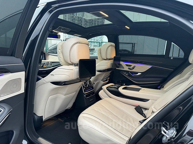 Аренда авто на свадьбу Mercedes-Benz W222 S500L с водителем в Киеве