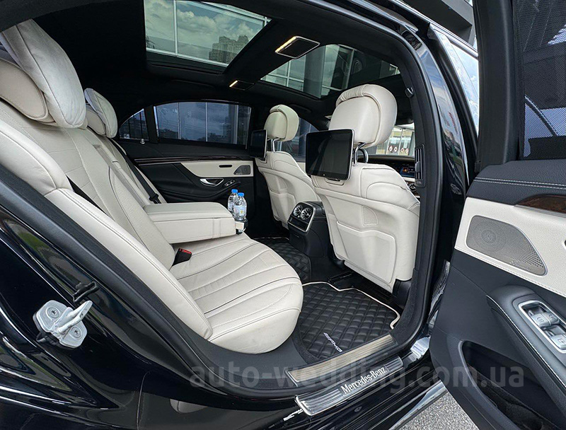 Аренда авто на свадьбу Mercedes-Benz W222 S500L с водителем в Киеве