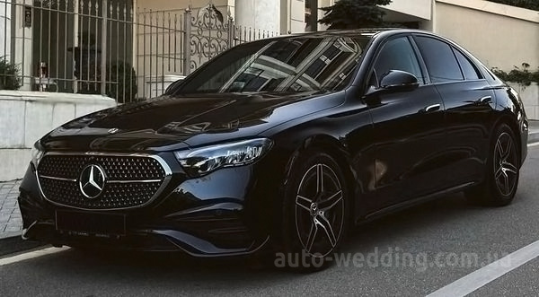 Аренда автомобиля Mercedes-Benz W214 на свадьбу с водителем в Киеве