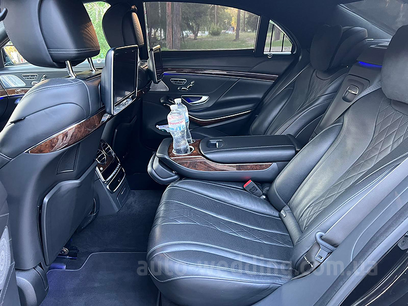 Аренда авто Mercedes W222 S350L на свадьбу с водителем Киев