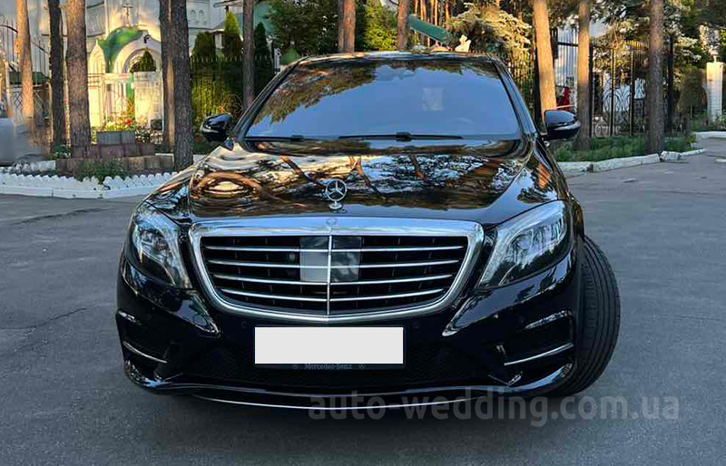 Аренда авто Mercedes W222 S350L на свадьбу с водителем Киев