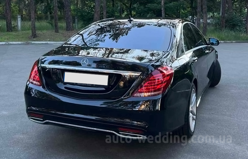 Аренда авто Mercedes W222 S350L на свадьбу с водителем Киев
