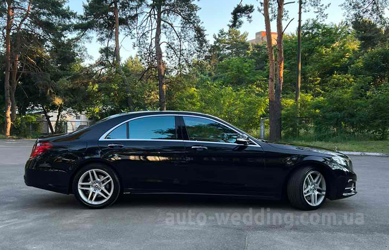 Аренда авто Mercedes W222 S350L на свадьбу с водителем Киев