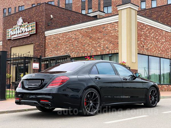 Аренда автомобиля на свадьбу Mercedes W222 S63 AMG 4MATIC Restyling