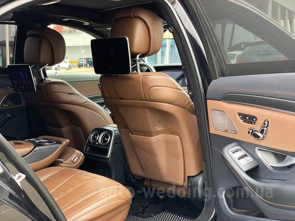 Аренда автомобиля на свадьбу Mercedes W222 S63 AMG 4MATIC Restyling