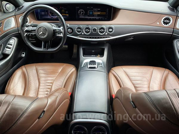 Аренда автомобиля на свадьбу Mercedes W222 S63 AMG 4MATIC Restyling