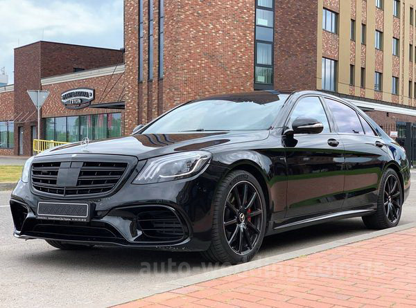 Аренда автомобиля на свадьбу Mercedes W222 S63 AMG 4MATIC Restyling