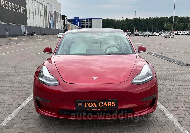 Авто на свадьбу TESLA Model 3 75D красная
