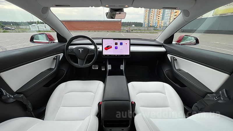 Авто на свадьбу TESLA Model 3 75D красная