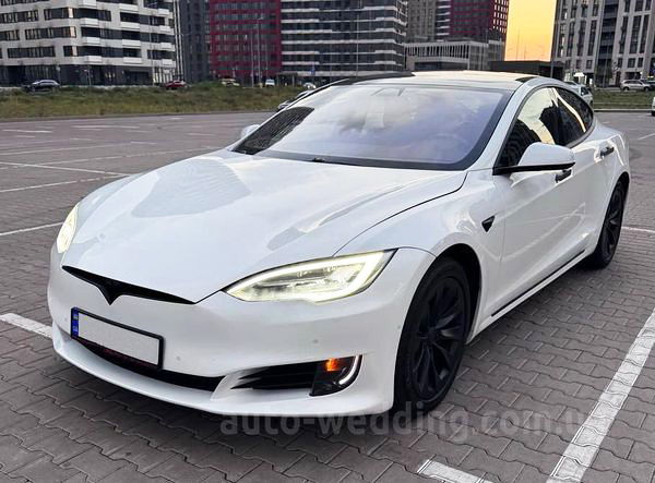 Авто на свадьбу TESLA Model S white